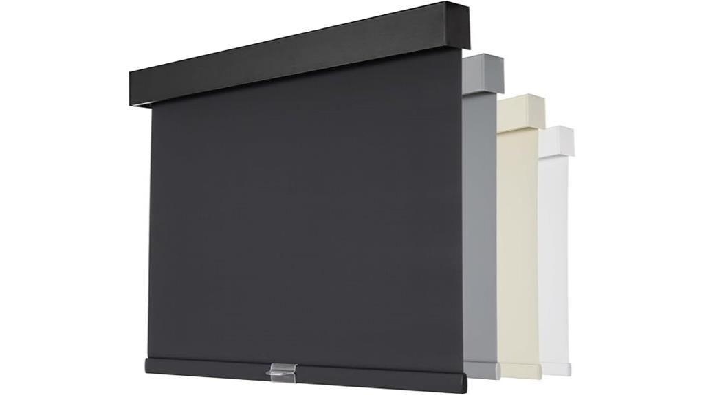 black cordless roller shades