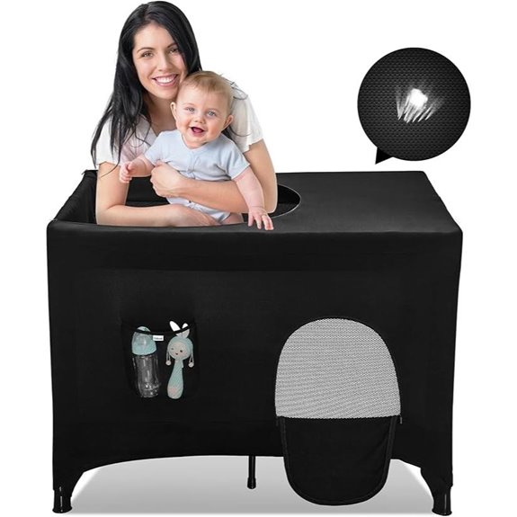 Pack n Play Blackout Cover for Travel Crib