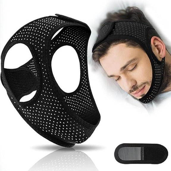 Sleep Apnea Chin Strap for Better Sleep (Black)