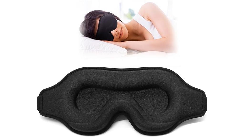 black sleep eye mask