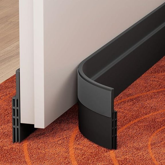 GroTheory 2 Pack Door Draft Stopper (39) Black