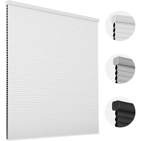 Joydeco Cordless Blackout Cellular Shades for Windows