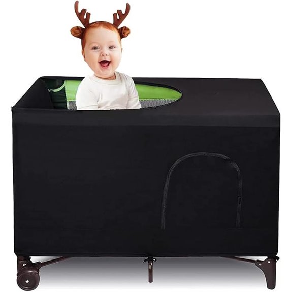 Blackout Crib Canopy Cover for Indoor/Outdoor Sleep