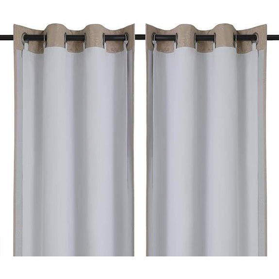 Chyhomenyc Blackout Curtain Liners with Rings 2-Pack