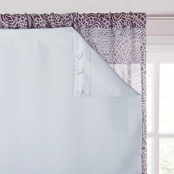 KGORGE Blackout Curtain Liners with Hooks 2 Panels