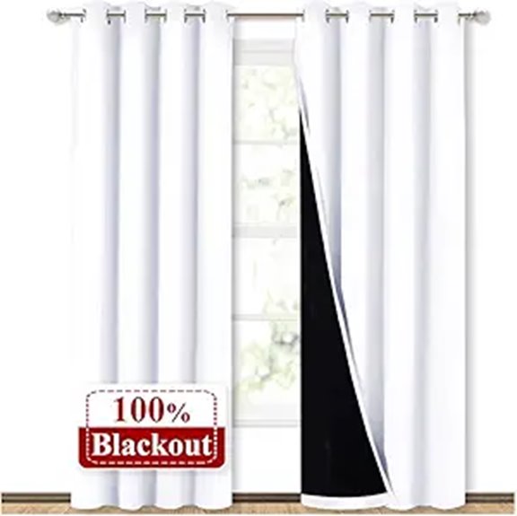 NICETOWN Blackout Window Curtain Panels 2-Piece Set