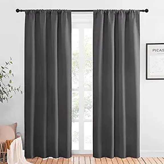 NICETOWN Blackout Curtains 84 Inches - 2 Panel Set
