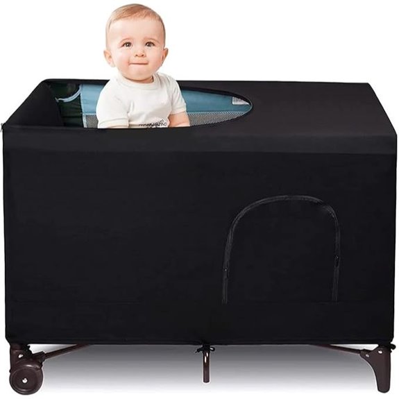 Blackout Crib Canopy Cover for Indoor/Outdoor Use