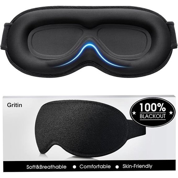 Gritin 100% Blackout Sleep Eye Mask