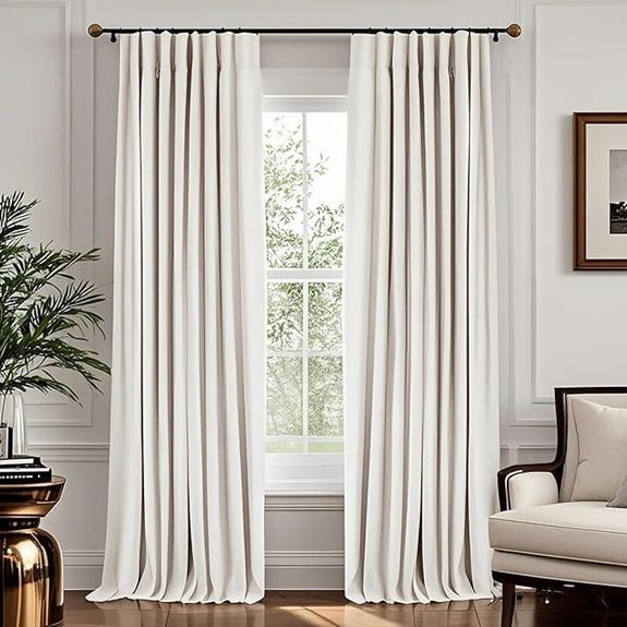 Blackout Noise-Reducing Thermal Curtains 2 Panels