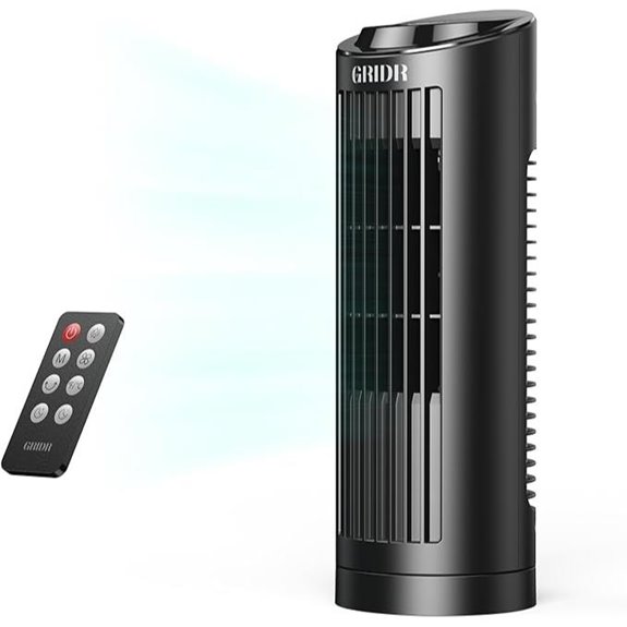 13 Bladeless Tower Fan with Remote and Timer
