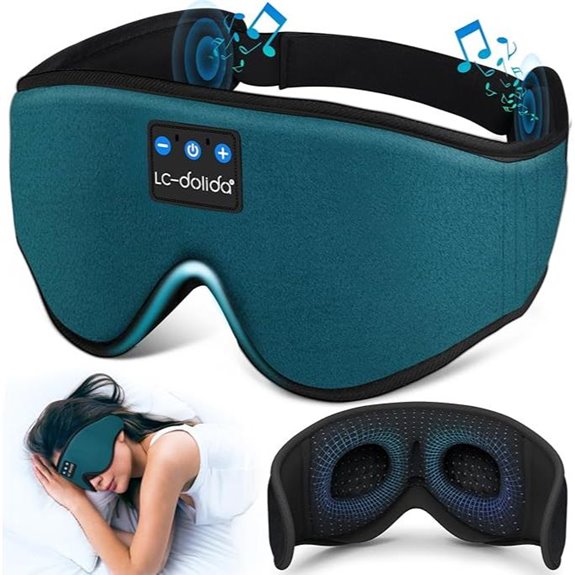 Bluetooth Sleep Mask with Headphones (Blue)
