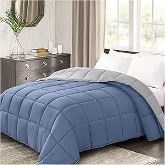 blue down alternative comforter