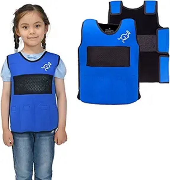 Weighted Kids Sensory Compression Vest (Blue)