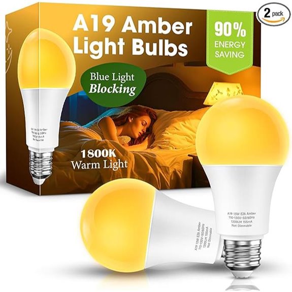 Sleep Light Bulb 13W Blue Light Blocking (2 Pack)