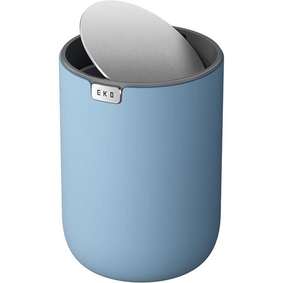 EKO Fandy Mini Swing-Top Trash Can (Blue)
