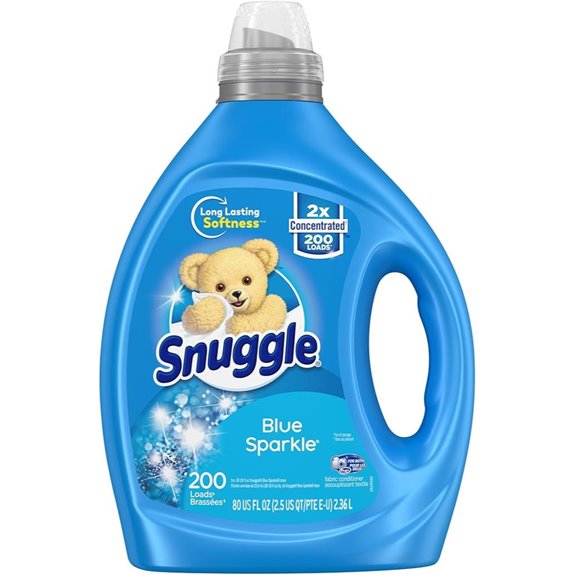 Snuggle Blue Sparkle Liquid Fabric Softener (200 Loads)