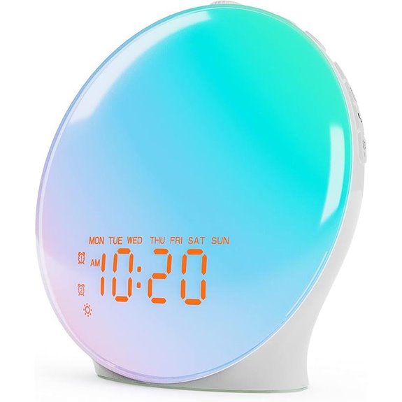 Wake Up Light Alarm Clock with Bluetooth and FM