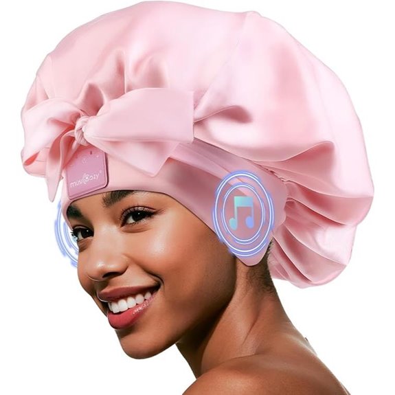 MUSICOZY Bluetooth Sleep Headphones with Satin Cap