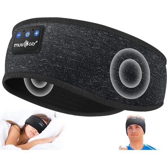 MUSICOZY Sleep Headphones Bluetooth 5.4 Earband with Speakers