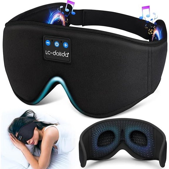 LC-dolida Sleep Headphones with Bluetooth Eye Mask
