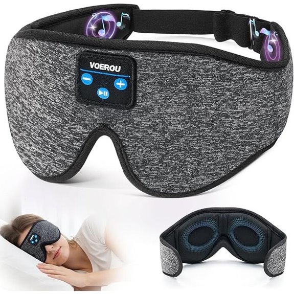 Voerou Sleep Headphones & Mask Bluetooth Eye Cover