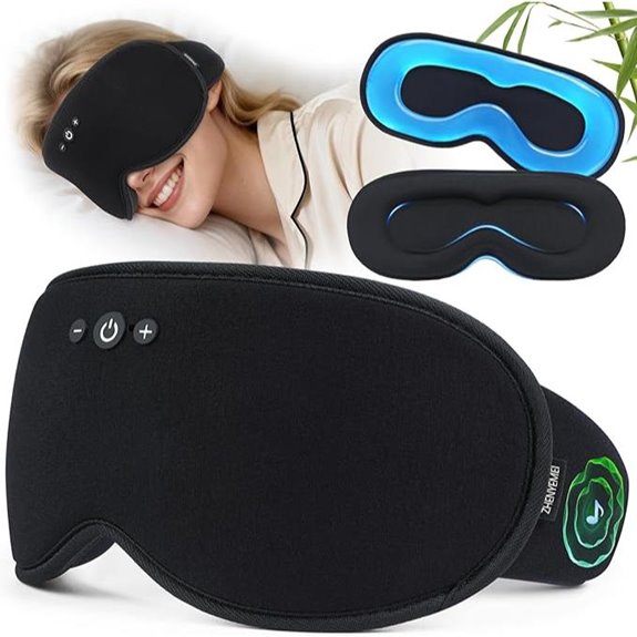 Bluetooth Sleep Mask with Headphones and Cooling Gel