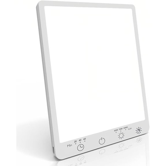 Large 10,000 Lux Full Spectrum Light Therapy Lamp