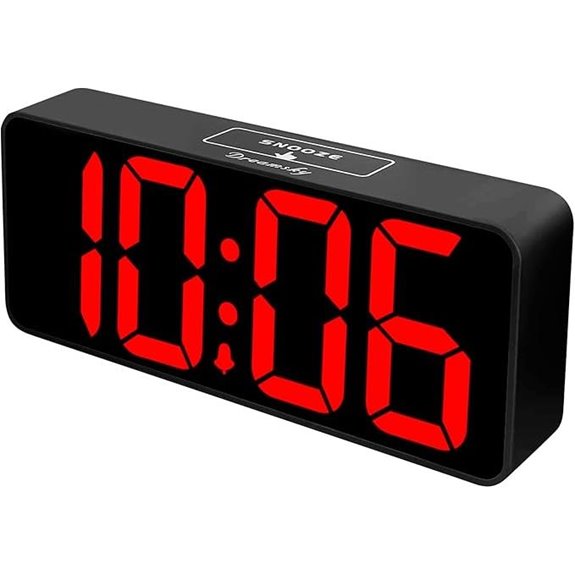 DreamSky Large Digital Alarm Clock with Bright Display