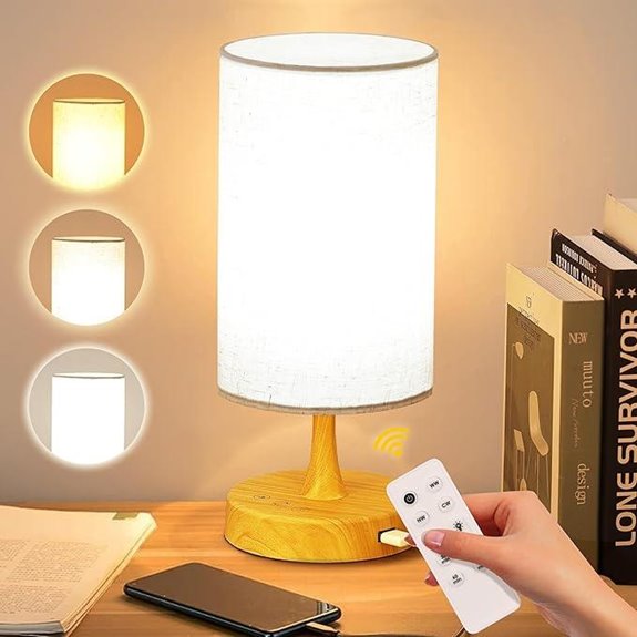 Light Therapy Lamp with Remote 10,000 Lux 3 Colors