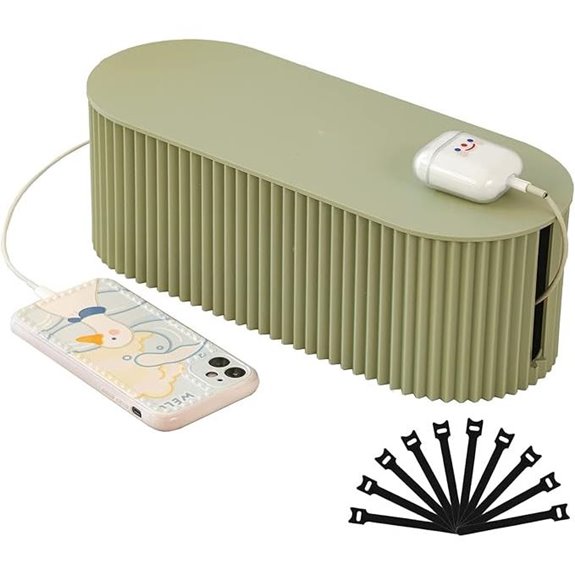 FABROK Cable Management Box with Ties