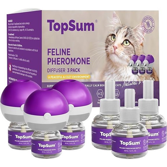 TopSum Cat Pheromones Calming Diffuser (3+3 Refill)