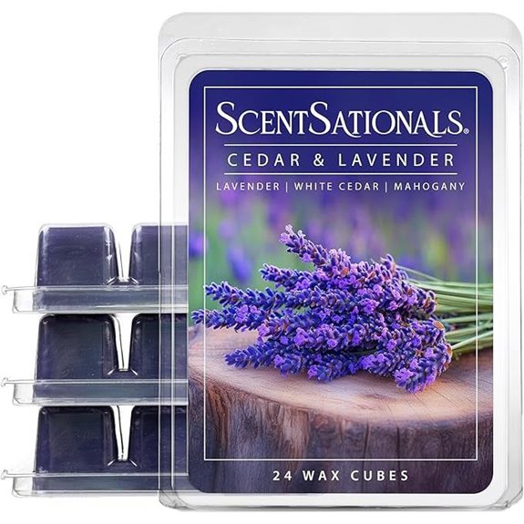 Scentsationals Cedar & Lavender Wax Melts (24 Cubes)