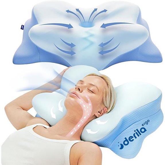 Derila Cervical Memory Foam Neck Pillow for Sleep