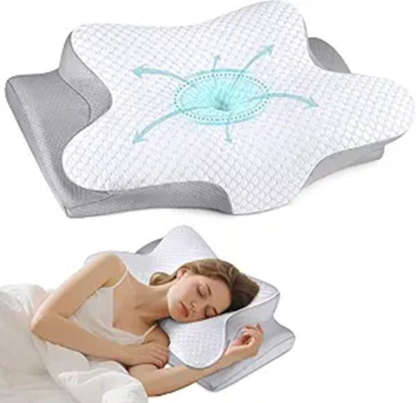 Ergonomic Cervical Neck Pillow for Side Sleepers