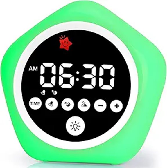 Kids Alarm Clock with Sleep Training Lights