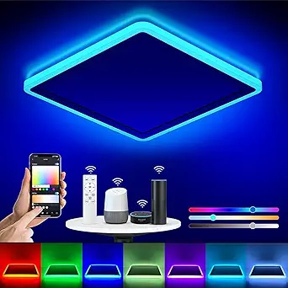 Smart WiFi RGB Ceiling Light with Remote