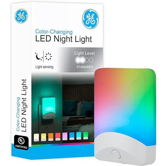 GE Color Changing Night Light with Dusk to Dawn Sensor