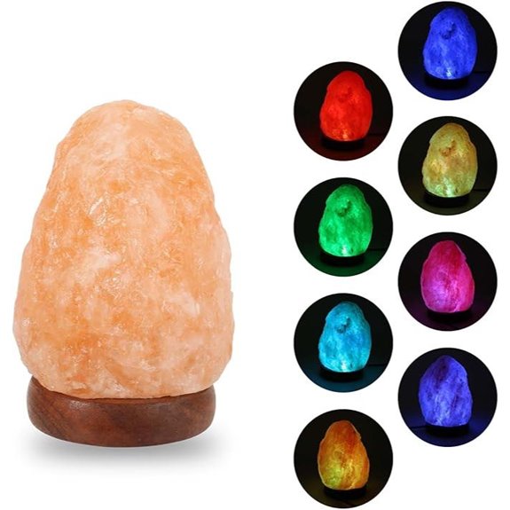 Wrcevtor Salt Rock Night Lamp with 7 Colors