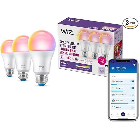 WiZ Smart Color Light Bulbs 3-Pack