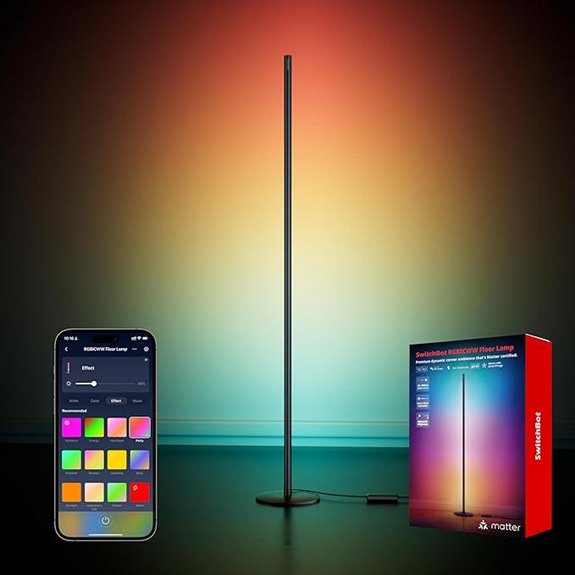SwitchBot RGBICWW Smart Floor Lamp with Voice Control