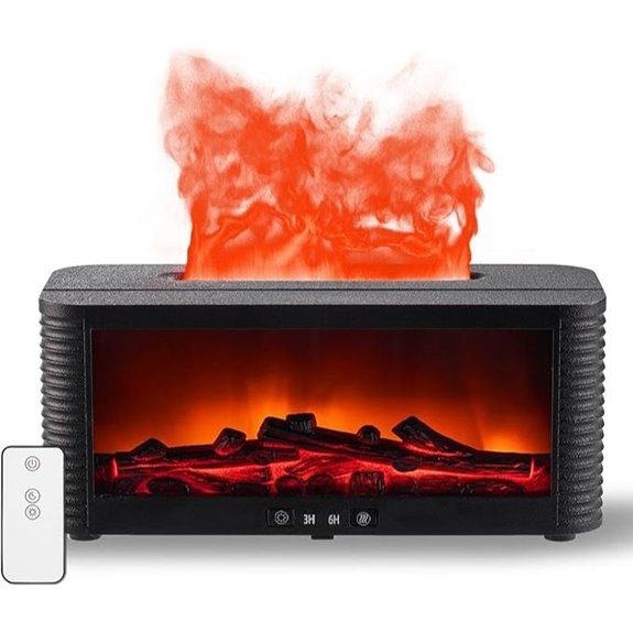 9-Color Flame Essential Oil Diffuser with Timer