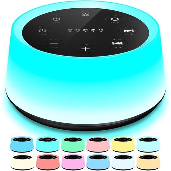 ColorsNoise Sound Machine with Night Light