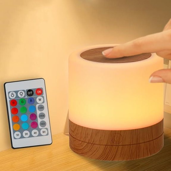 Kids Nursery Night Light with Remote & RGB Colors