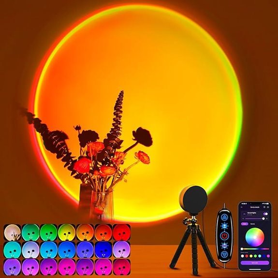 Multicolor Sunset Projector Lamp with App Control