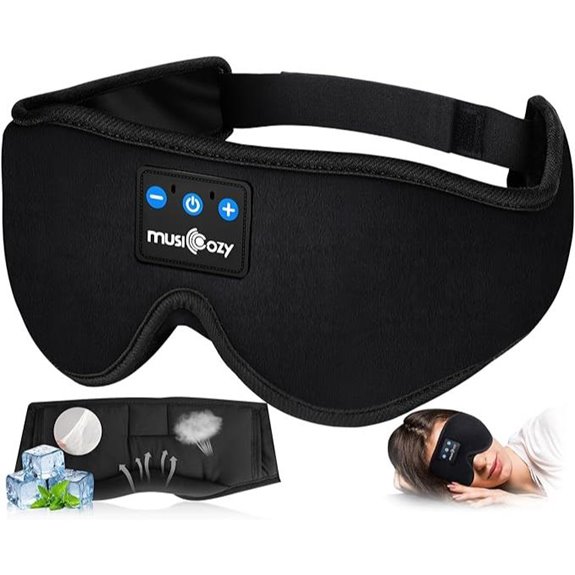 MUSICOZY Sleep Headphones Bluetooth Sleep Mask Earbuds