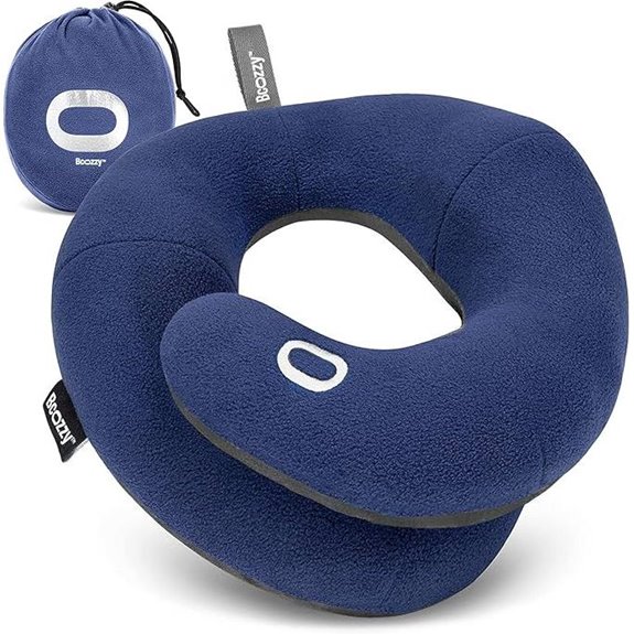 BCOZZY Travel Neck Pillow with Double Support