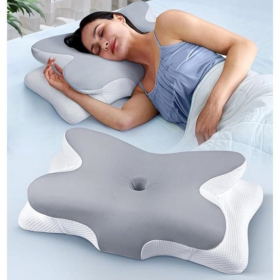 Ergonomic Memory Foam Neck Pillow for Sleep