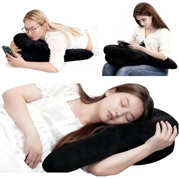 Side Sleeper Pillow with Arm/Ear Hole for Pain Relief