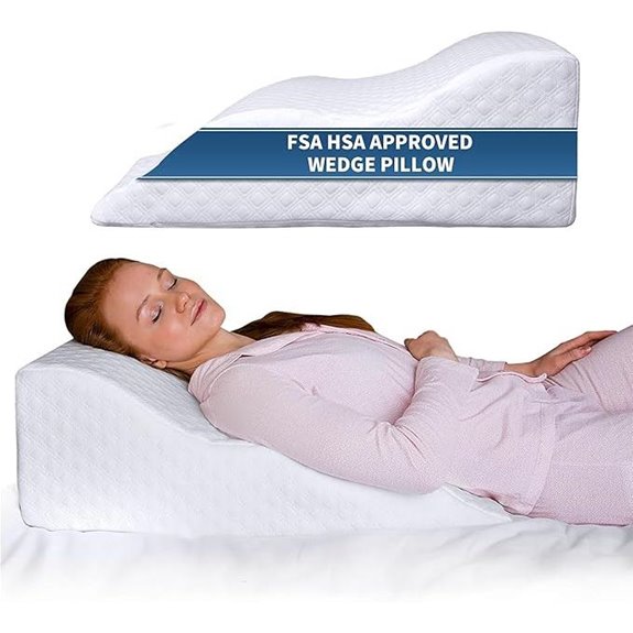 FSA Wedge Pillow for Sleep and Support